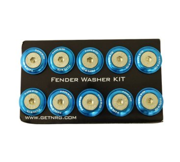 (image for) NRG 10 PIECE FENDER WASHER KIT - BLUE 