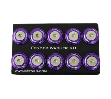 (image for) NRG 10 PIECE FENDER WASHER KIT - PURPLE 