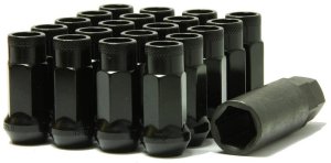 (image for) Muteki SR48 20 piece Lug nuts set – Black 12x1.50