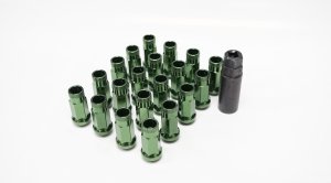 Muteki SR48 20 Piece Lug nut set - Dark Green 12x1.50