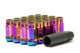 Muteki SR48 20 piece Genesis Coupe Lug nut set - Neo Chrome 12x1.50