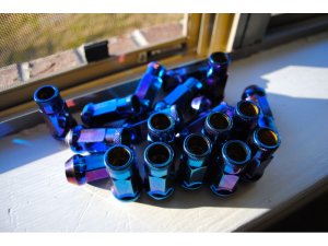 Muteki SR48 20 piece Lug nuts set - Burned Blue 12x1.50