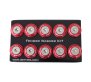 (image for) NRG 10 PIECE FENDER WASHER KIT - RED 