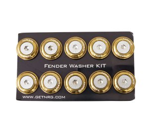 NRG 10 PIECE FENDER WASHER KIT - TITANIUM 