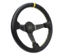 (image for) NRG CARBON FIBER COLORED STEERING WHEEL 350MM DEEP DISH