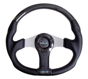 NRG CARBON FIBER STEERING WHEEL OVAL SHAPE