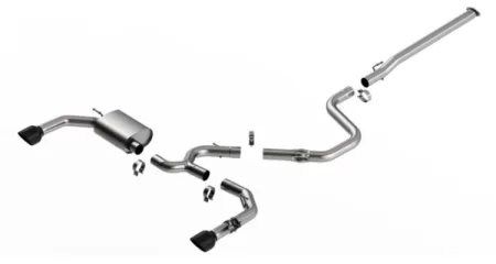 (image for) Borla ATAK Hyundai Elantra N Cat Back Exhaust System Black Tips 2022 – 2023