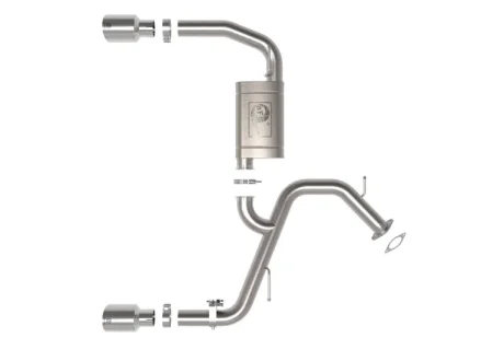 (image for) Takeda Hyundai Elantra N 3 inch Axle Back Exhaust System Polished Tips 2022 – 2025
