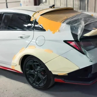 (image for) EPR Elantra Stanceworkz Wide Body Kit Rear Flares in Fiberglass or CF 2023+