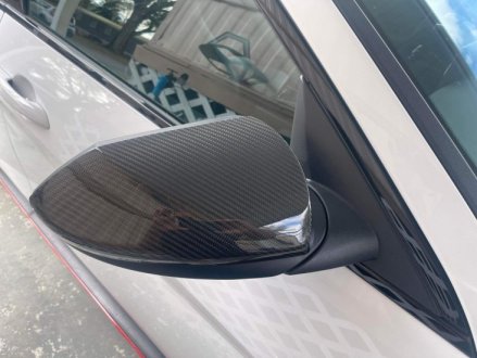 (image for) KDM RACER Elantra N Carbon Fiber Mirror Covers 2019 – 2022