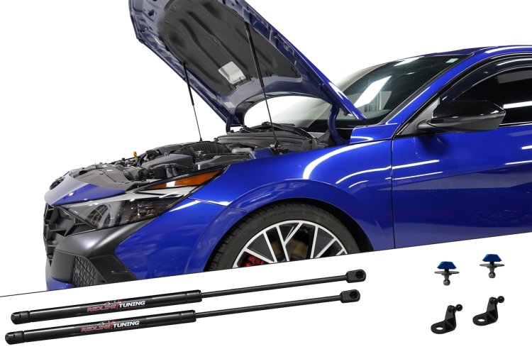 (image for) Redline Tuning Elantra QuickLift Plus Hood Struts 2021 – 2024 - Click Image to Close