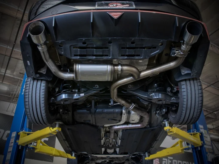 (image for) Takeda Hyundai Elantra N 3 inch Axle Back Exhaust System Polished Tips 2022 – 2025