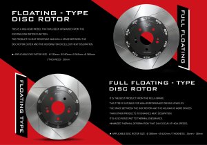 Fella Elantra N 2 Piece Full Floating Rotors – Front Pair 2022 – 2024