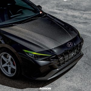 Seibon Elantra / Elantra N OEM-Style Carbon Fiber Hood 2021+