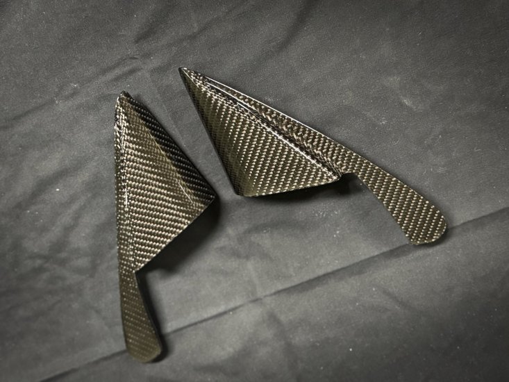 (image for) RC Works Elantra N Carbon Fiber Door Quadrants (2 Pieces)