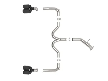 (image for) AFE KIA Forte GT Axle Back Exhaust Carbon Fiber Tips 2022 – 2024