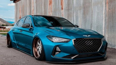 (image for) ADRO Genesis G70 V1 Carbon Fiber Front Lip 2019 – 2021