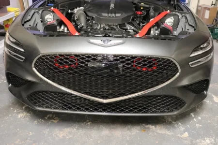 (image for) Velossa Tech Genesis G70 2.0T & 3.3T Dual Big Mouth Ram Air Intake Snorkels 2022 – 2025