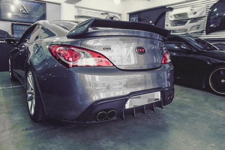 (image for) Vis Racing Genesis Coupe VIP Type 2 Fiberglass Rear Diffuser 2010 - 2016