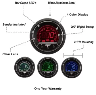 (image for) Prosport Premium Evo Digital Oil Pressure Gauge