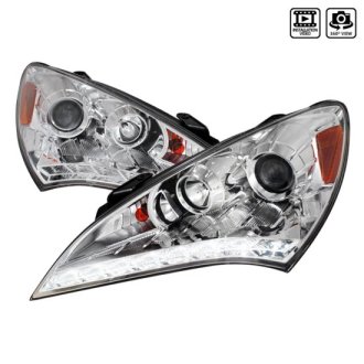 (image for) Spec-D Genesis Coupe Chrome Housing SMD LED Strip Headlights 2010 – 2012