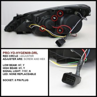 (image for) Spyder Auto Genesis Coupe Projector LED Headlights 2010 – 2012