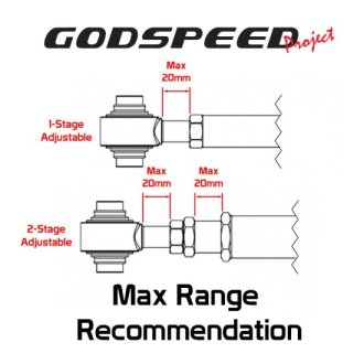 (image for) Godspeed Genesis Coupe Adjustable Rear Upper Arms 2010 – 2016