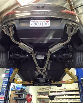 (image for) Jun B.L. Genesis Coupe 2.0T Type R Polished or Burnt Tips Cat Back Exhaust System 2010 - 2014