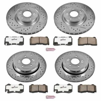 (image for) Powerstop Genesis Coupe Z26 Front & Rear Rotor & Pad Set for Brembo Models 2010 – 2016