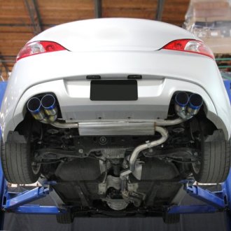 (image for) Spec-D Tuning Genesis Coupe 2.0T STAINLESS STEEL Burnt Tips Cat Back Exhaust System 2010 - 2014