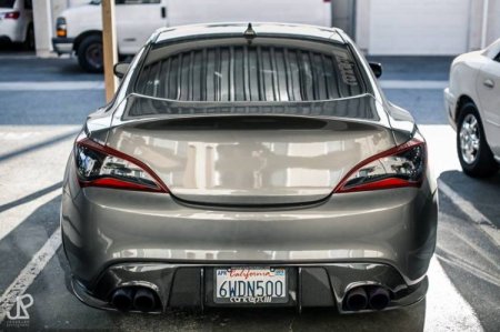 (image for) Seibon Genesis Coupe SP-style Carbon Fiber Rear Diffuser 2010 - 2016