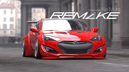 (image for) Remake Genesis Coupe Wide Body Rear Flares 2010 - 2016