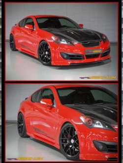 (image for) Sequence Genesis Coupe Fiberglass Spec-RS Side Skirts Pair 2010 - 2016