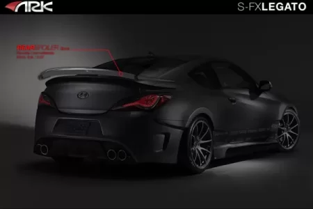 (image for) Ark Performance Genesis Coupe S-FX Legato Fiberglass Rear Spoiler 2010 - 2016