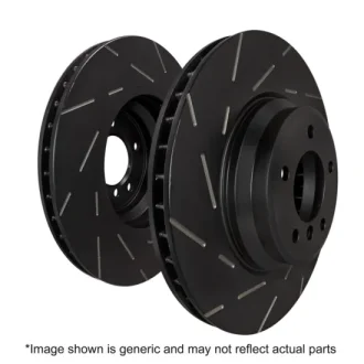 (image for) EBC Ultimax Genesis Coupe Non-Brembo Slotted Rotors Front Pair 2010 - 2016