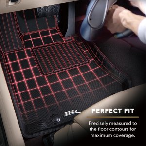 3D Maxpider Genesis G70 AWD Kagu Front & Rear Floormat Set 2019 – 2025