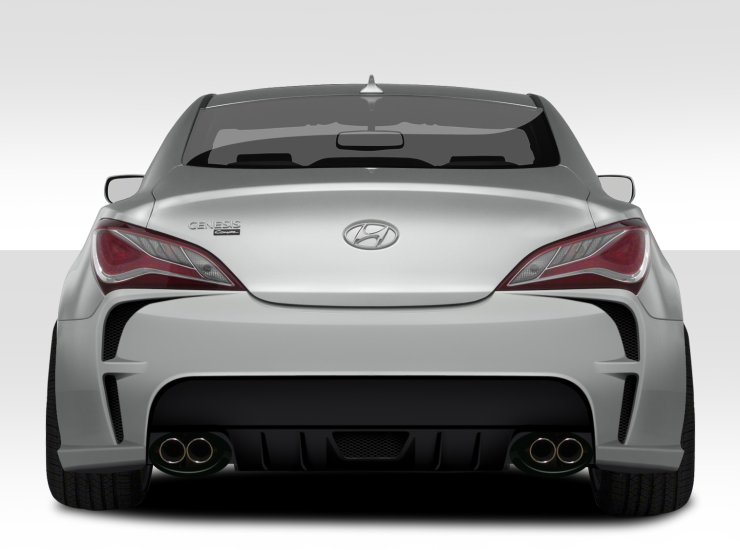 (image for) Extreme Dimensions Genesis Coupe Fiberglass VG-R Rear Bumper 2010 -2016 - Click Image to Close