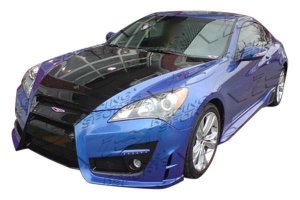 Vis Racing Genesis Coupe Fiberglass Tornado Side Skirts Pair 2010 - 2016