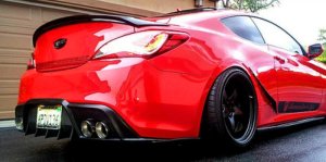 Vis Racing Genesis Coupe VIP Type 2 Fiberglass Rear Diffuser 2010 - 2016