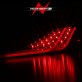 (image for) ANZO LED TAIL LIGHTS BLACK HOUSING SMOKE LENS GENESIS COUPE 2010 - 2016