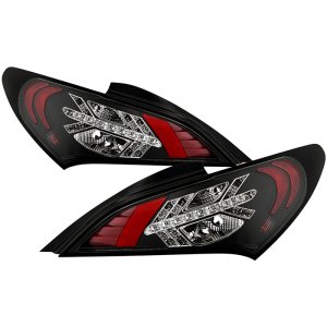 Spyder Auto Genesis Coupe Black Housing LED Tail Lights 2010 - 2016