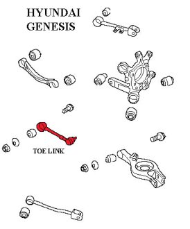 (image for) Battle Version Genesis Coupe Rear Toe Arms 2010 - 2016