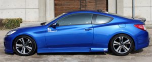 Charge Speed Genesis Coupe Fiberglass Side Skirts Pair 2010 - 2016