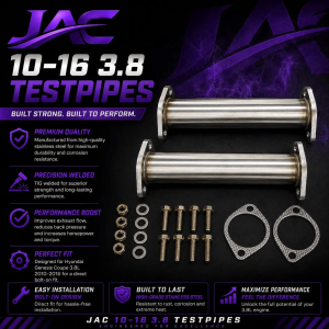 JAC GENESIS COUPE 3.8 TEST PIPES 2010 – 2016