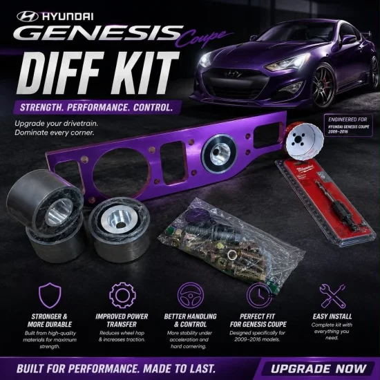 (image for) JAC Genesis Coupe Differential Bushing Kit 2010 - 2016