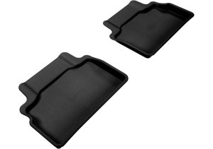 3D MAXpider GENESIS COUPE Front & Rear Floor Mats KAGU BLACK 2010 - 2016