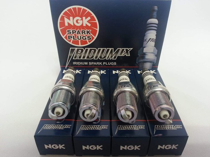 (image for) NGK Genesis Coupe 2.0T Stock Heat IRIDIUM SPARK PLUGS Set of 4 2010 - 2014