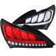 (image for) Spec-D Genesis Coupe Matte Black Housing White Lens Sequential LED Tail Lights 2010 – 2016