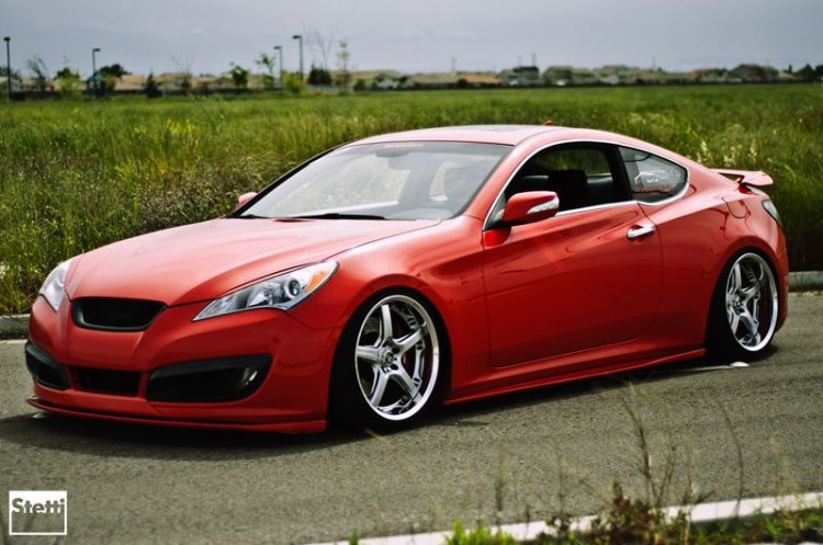 (image for) M&S Genesis Coupe Fiberglass Side Splitter Side Skirts Pair 2010 - 2016 - Click Image to Close