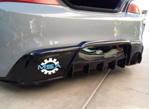 MyRides Genesis Coupe Single Exit Fiberglass Rear Diffuser 2010 - 2016